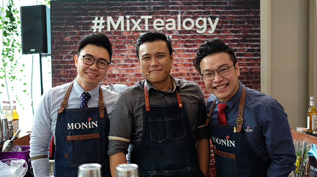 Monin's mixologists on the event day