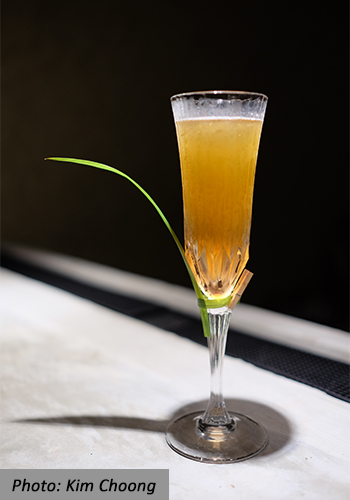 AD Bar Bangsar Cocktail Golden Leaf Pandan Infused Rum Gula Melaka