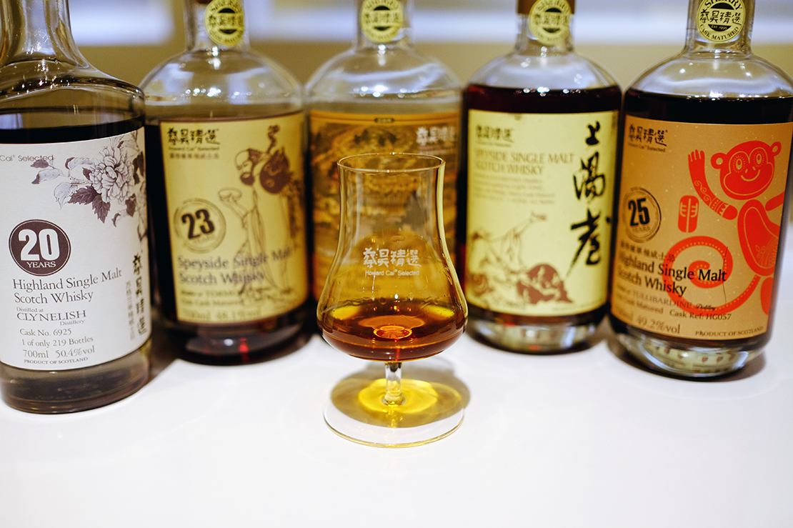 Howard Cai selection of whiskies