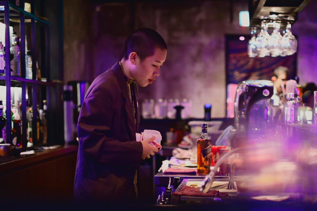 Bartender Yap Siew Mun at Kapitan Haus