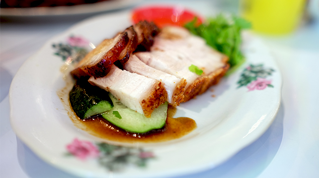 Roasted pork and char siew