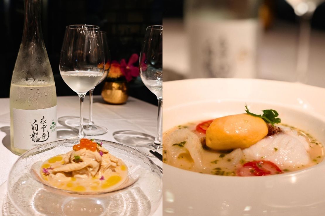 Royal China x Eiheiji Sake PAiring beancurd and Fishball