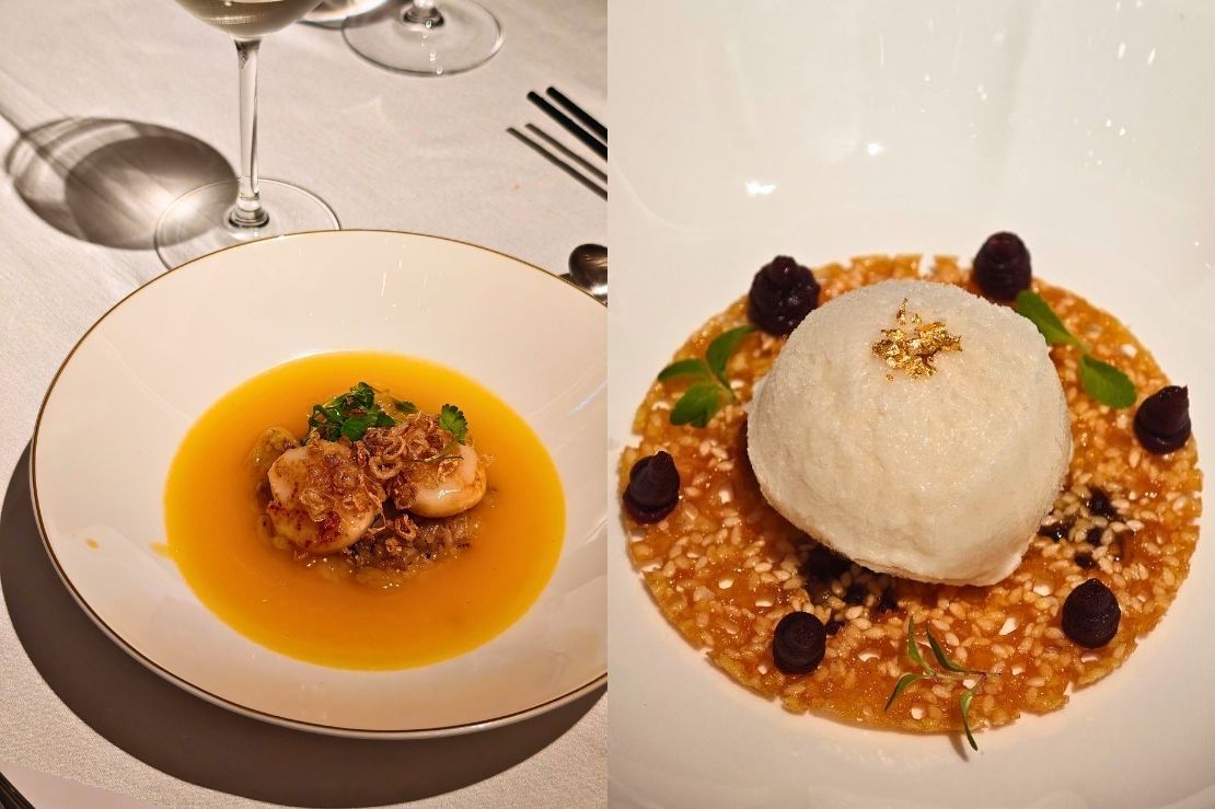 Royal China x Eiheiji Hakuryu Sake Pairing Glutinous Rice and Almond Ice Cream