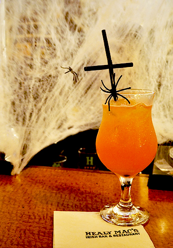Healy Mac's Black Widow Halloween Cocktail