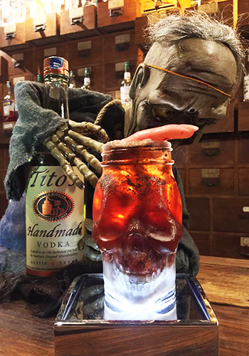 The Deceased Tito's Halloween Cocktail