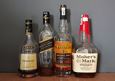 Basic dark Spirits for home bar