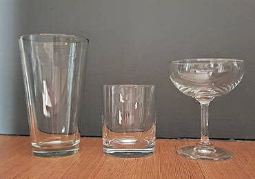 Basic glassware for home bar