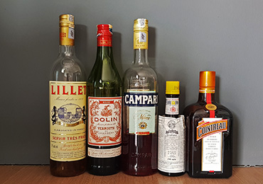 Basic liqueurs for home bar