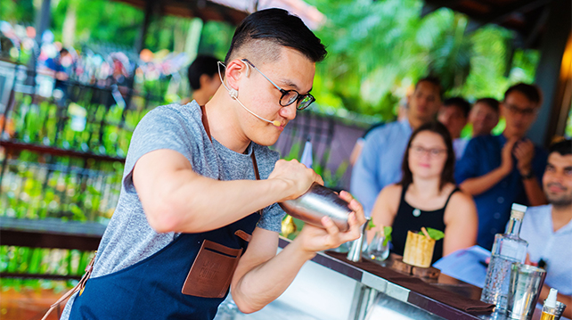 Demie Kim at The Botanist Foraging Challenge