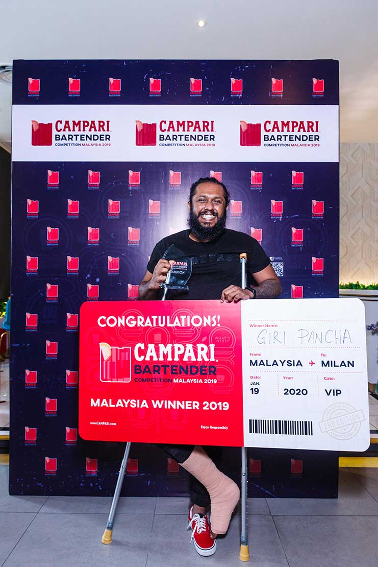 Campari Malaysia 2019 winner Giri Pancha