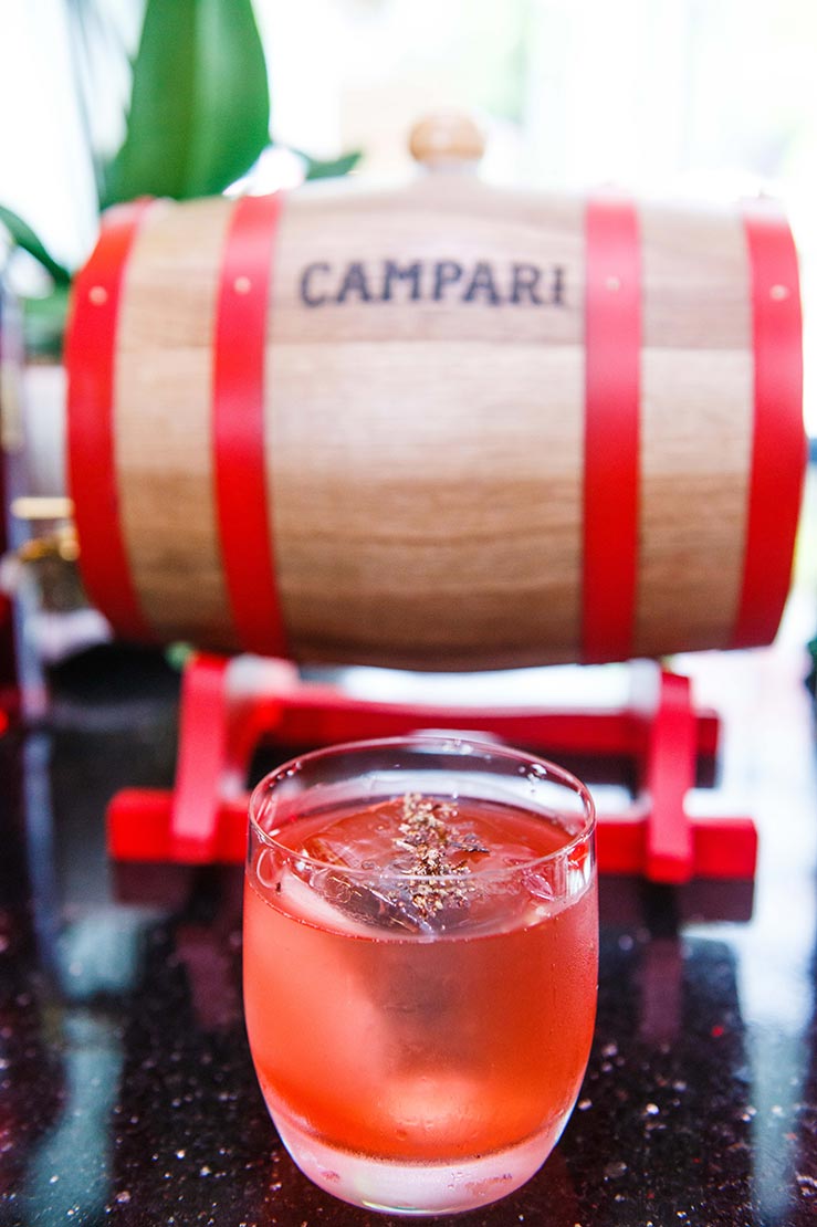 Giri Pancha Cameron Cocktail for Campari Cocktail Competition 2019