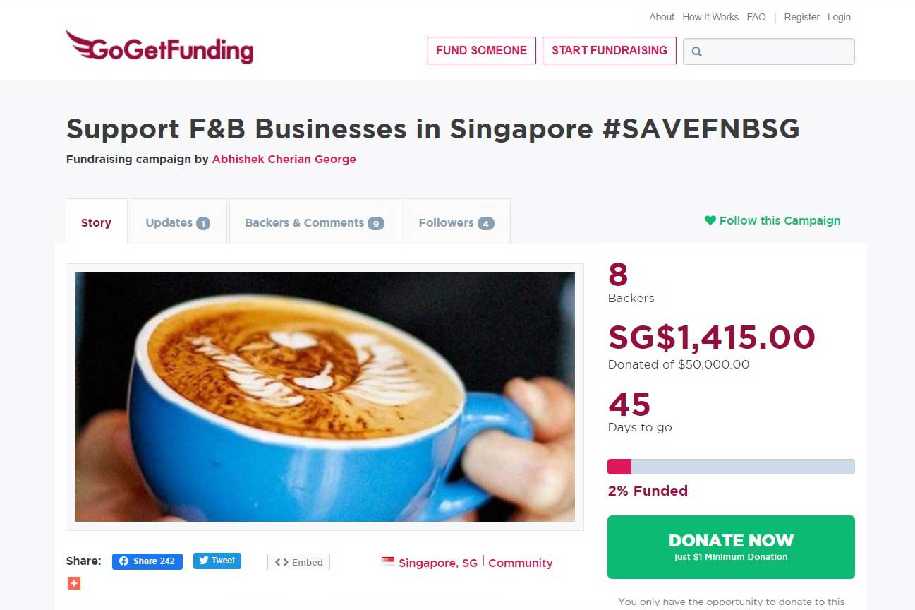 Singapore Support F&B Businesses