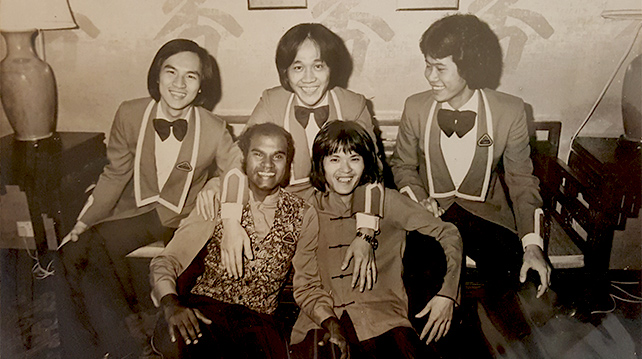 Jason and friends in KL Hilton circa 1975