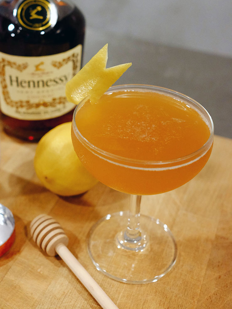 Hennessy Cognac Honey Sidecar Recipe