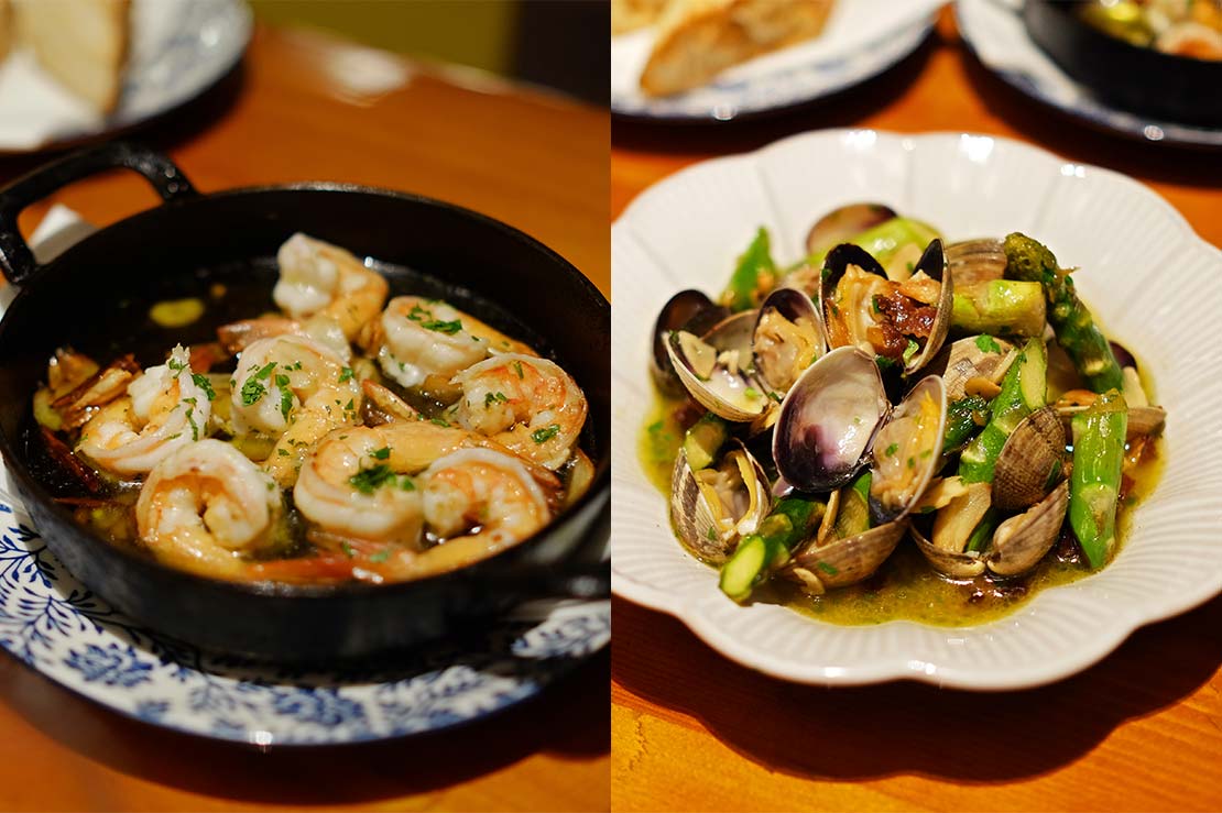 Tapas 24 Singapore Prawns and Clams