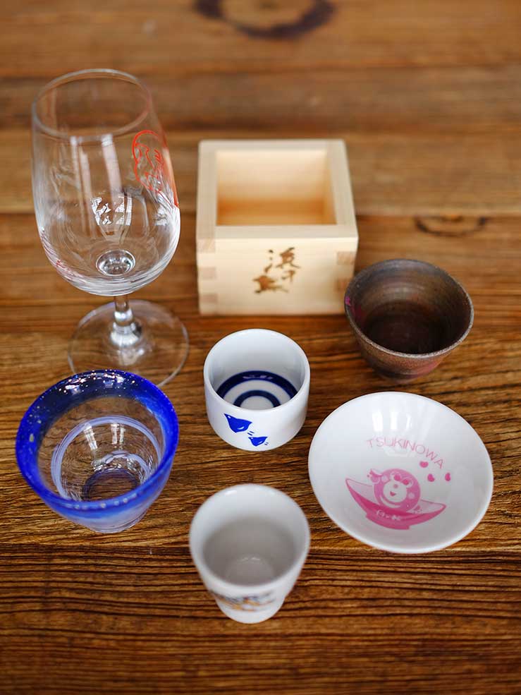 Sake glassware