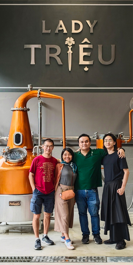 Visiting Lady Trieu Distillery in Cu Chi