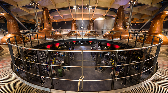 The Macallan new distillery copper stills