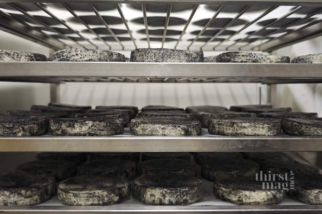 Inside the cheese room