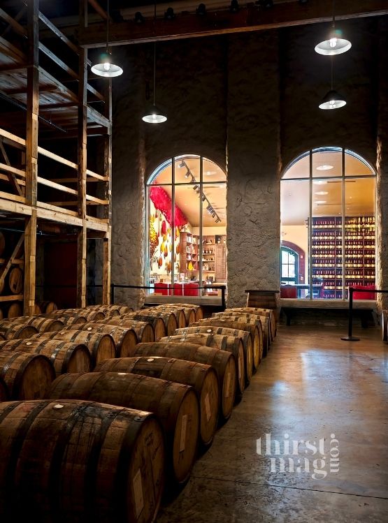 Makers Mark limestone cellar and blending room