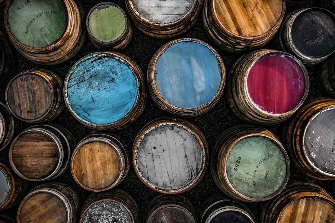 Benriach's colourful barrels