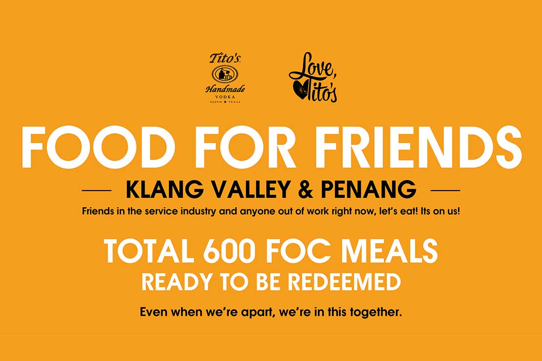 Tito’s Food for Friends is open for registration