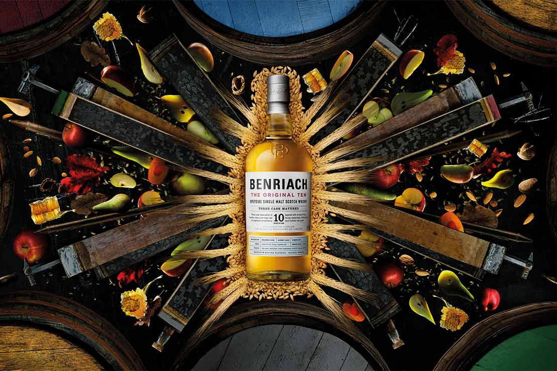 Benriach’s refreshed brand direction focusing on flavour