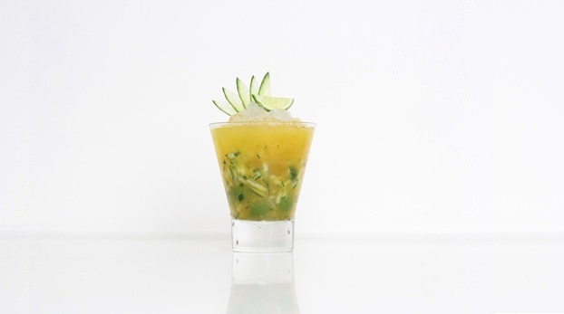 Mango Cucumber Caipirinha